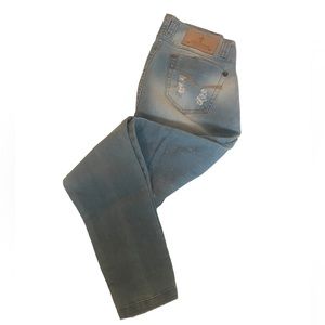 Monjelogo Faded Ripped Jeans